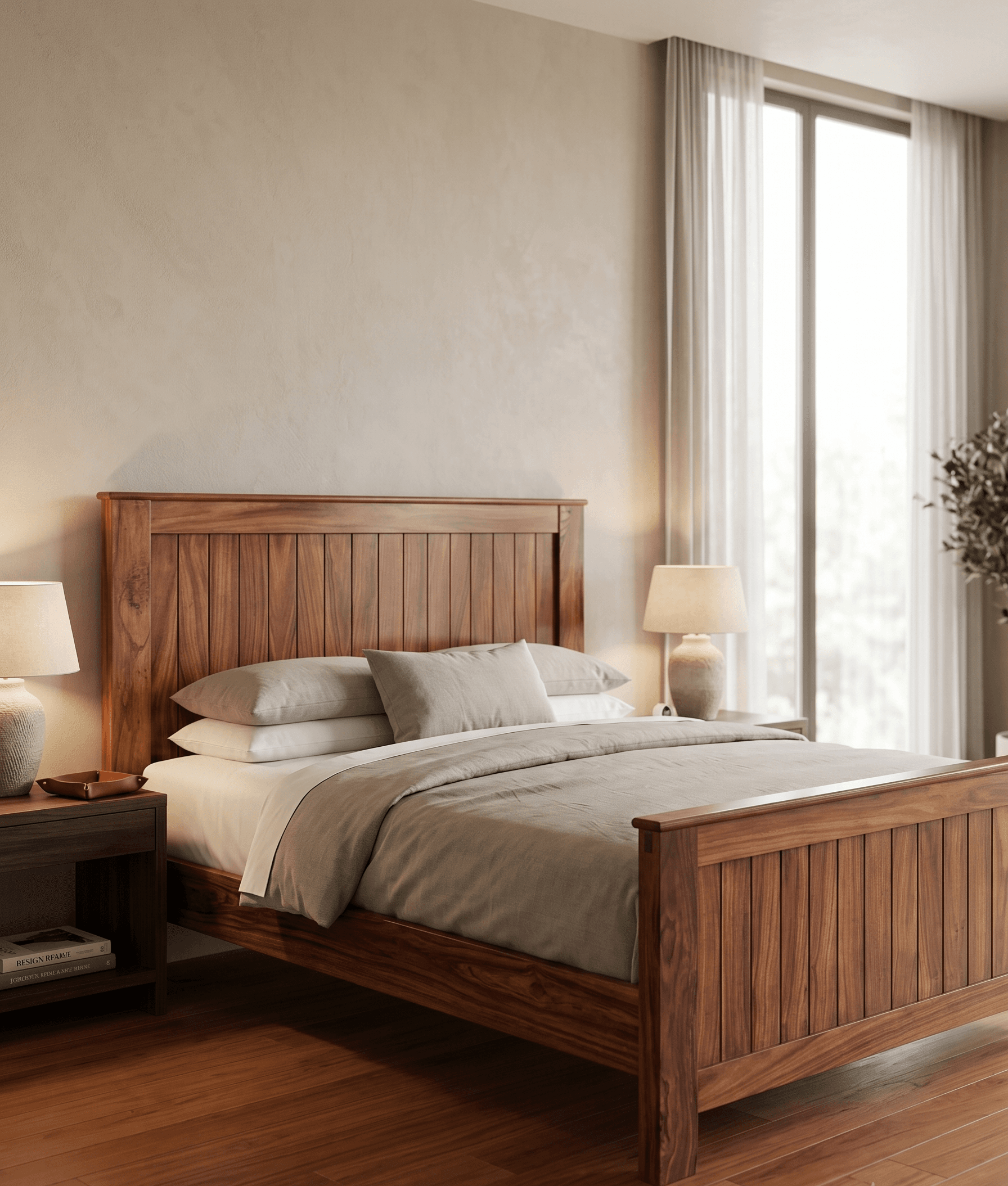 Premium Solid Wood Bed