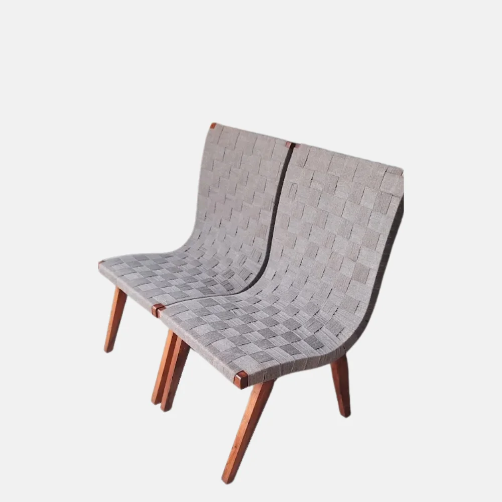 Woven Webbing Accent Chair